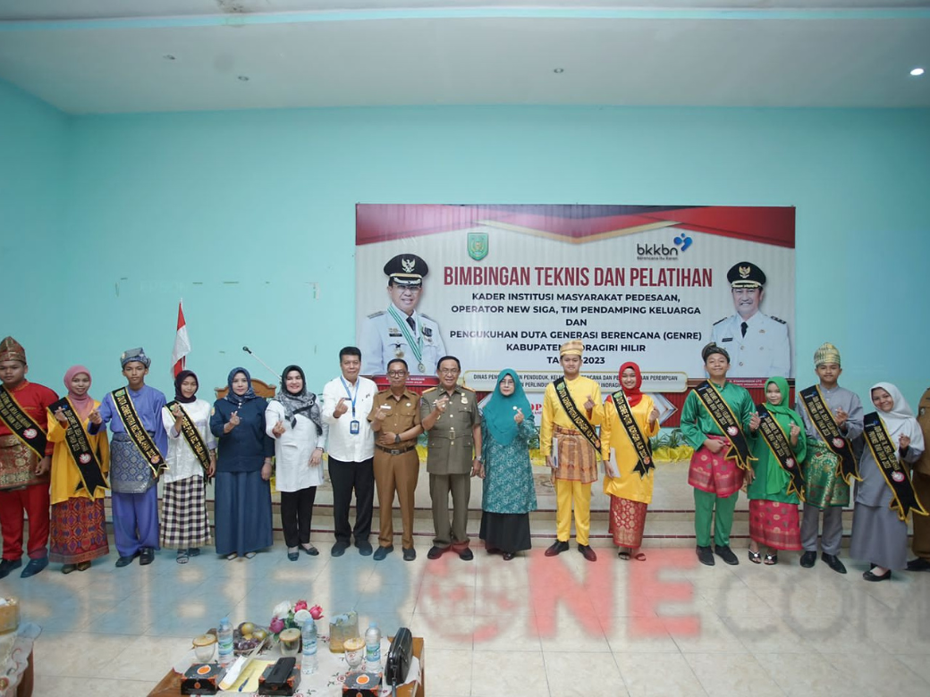 DP2KBP3A Inhil Gelar Bimtek dan Pelatihan Kader IMP Serta Pengukuhan Duta Genre 2023