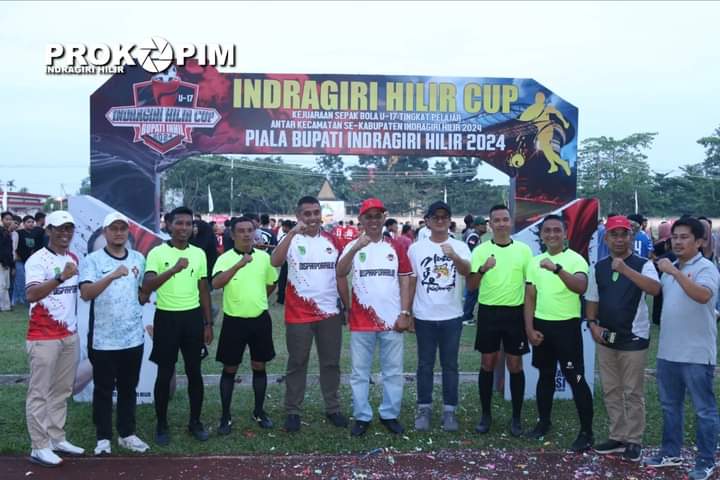 Pj Bupati Inhil Tutup Turnamen Sepakbola U-17 Inhil Cup 2024