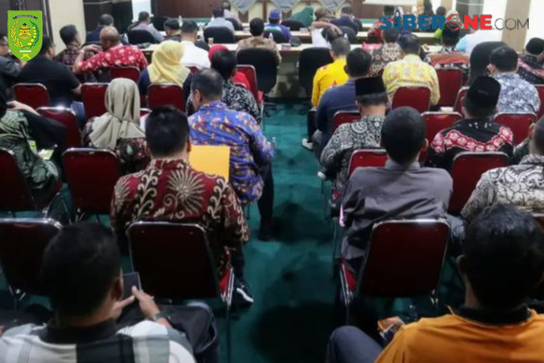 Bupati HM Wardan Pimpin Rapat Evaluasi Pembangunan Kabupaten Inhil Anggaran 2023