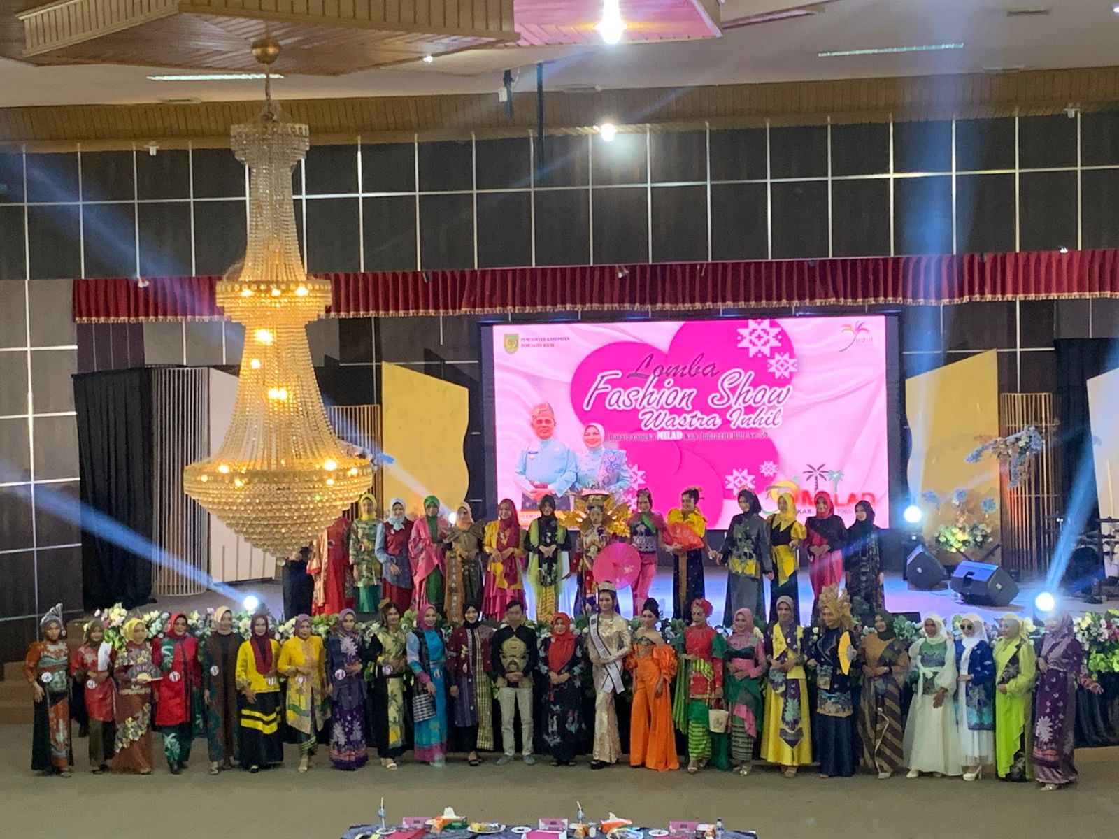 Disparporabud Inhil Gelar Fashion Show Semarakkan Milad Inhil ke-59