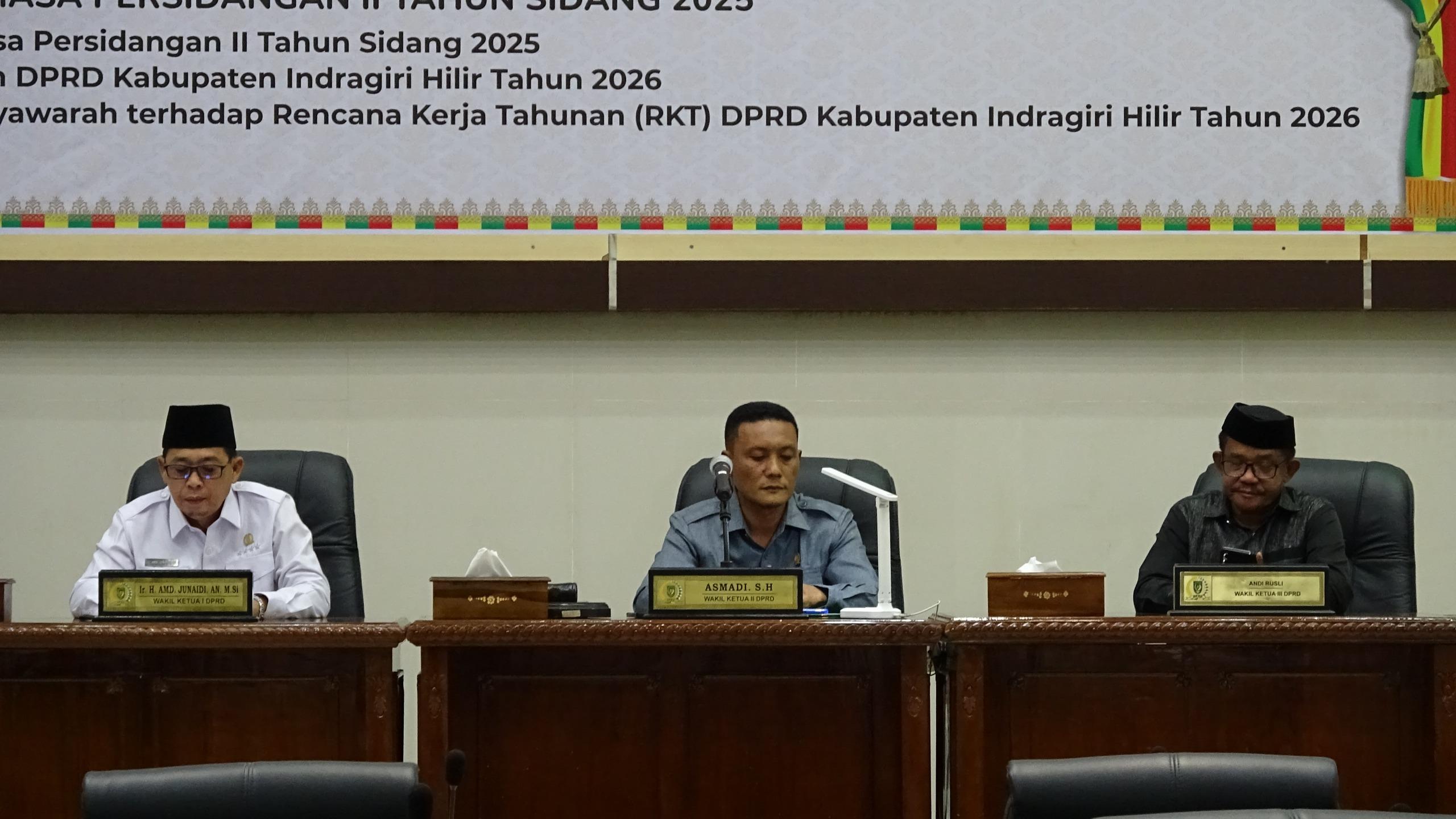 Wabup Inhil Hadiri Rapat Paripurna ke-8 Tahun Sidang 2025