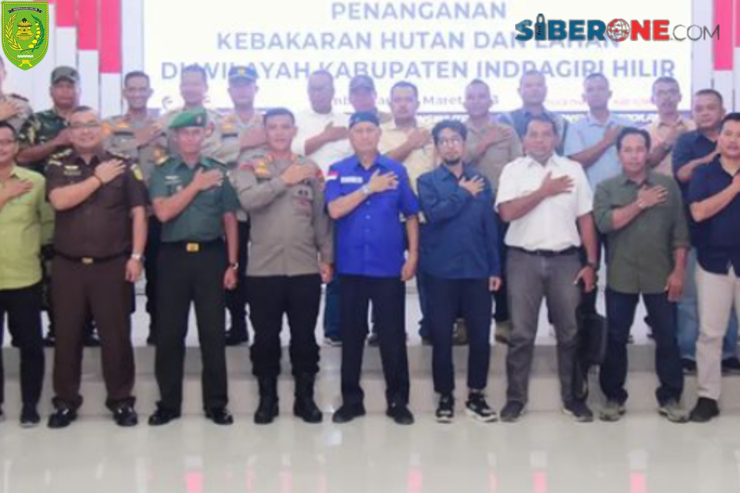 Wabup Inhil Hadiri Rapat Anev Penanganan Karhutla