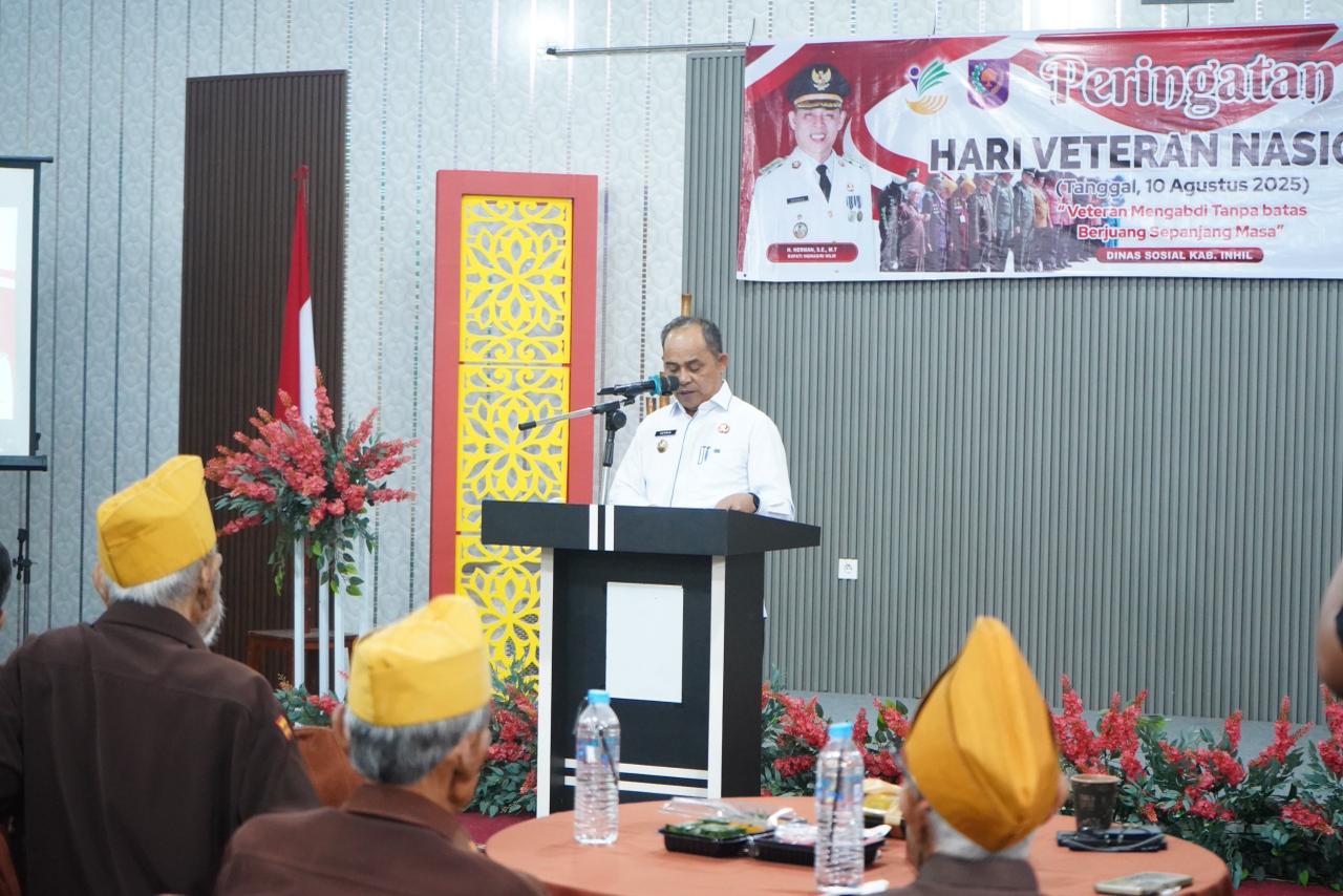 Hadiri Peringati Hari Veteran, Bupati Inhil Ajak Generasi Muda Teladani Nilai Perjuangan