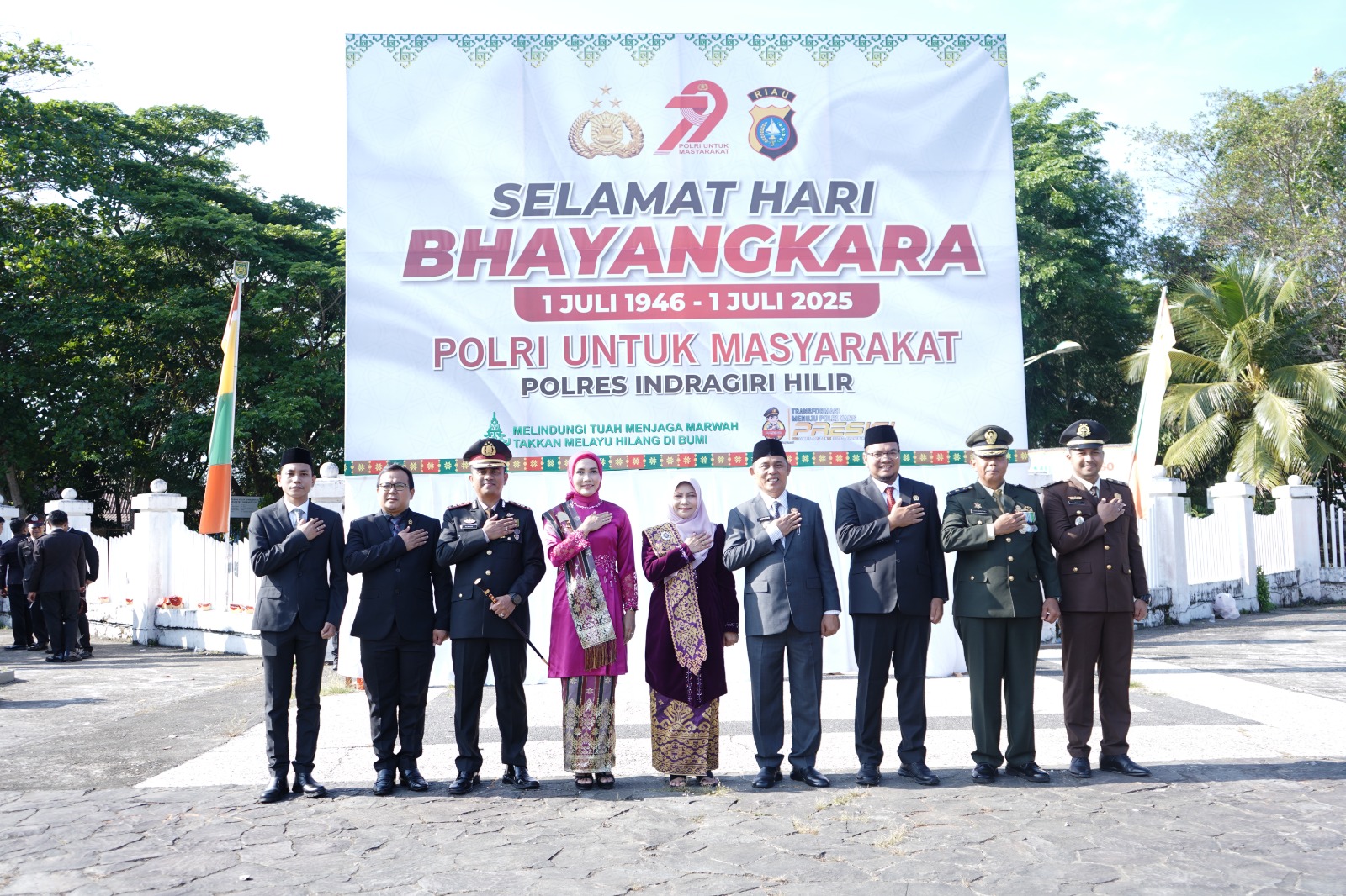 Peringati HUT Bhayangkara, Bupati Inhil Apresiasi Inovasi Polres Inhil