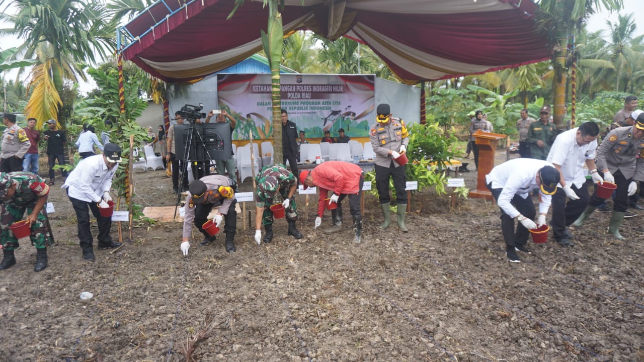 Dukung Program Asta Cita Presiden, Pj Bupati Inhil Laksanakan Kick Off Ketahanan Pangan