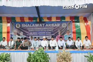 Sambut Tahun Baru Islam, PJ Bupati Inhil Hadiri Acara Sholawat Akbar di Lahang Baru